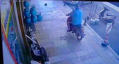 Tüpçü dükkanından mutfak tüpü çaldı