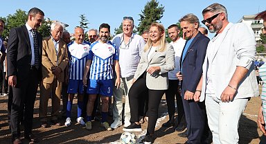 Türk futboluna yıldızlar yetiştiren yüce spor'un tesisi yenilendi