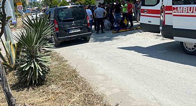 Türkeli'de motosiklet ile otomobil çarpıştı: 1 yaralı