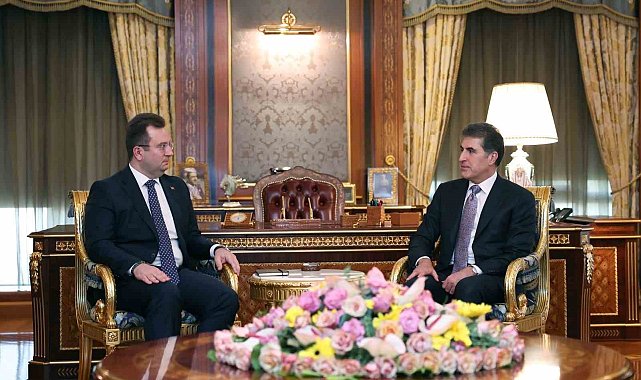 Türkiye'nin Erbil Başkonsolosu Topçu, IKBY Başkanı Barzani ile görüştü