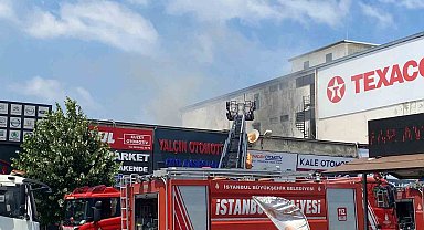 Ümraniye Oto Sanayi Sitesi'nde çıkan yangın söndürüldü