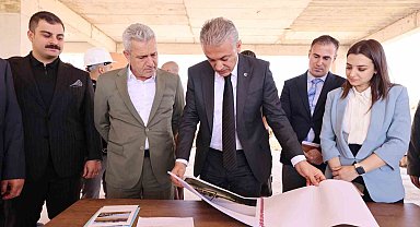 Vali Akkoyun, Mardin Çocuk Evleri Sitesi inşaatında incelemelerde bulundu