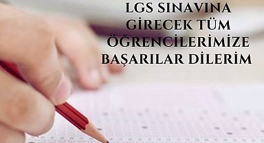 Vali Aksoy, LGS'ye girecek öğrencilere başarılar diledi