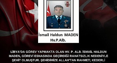 Vali Aksoy'dan şehit için taziye mesajı