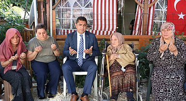 Vali Aslan, Çakmak ailesine taziyede bulundu