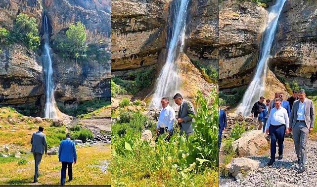 Vali Çelik'ten Ağaçdibi Şelalesi paylaşımı