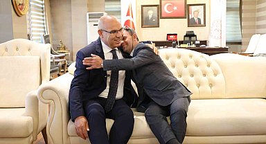 Vali Koç, toplumun sevilen ismi Cemal Aksakboğa'yı Valilikte konuk etti