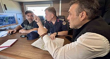 Vali Sözer, yangın bölgesinde inceleme yaptı