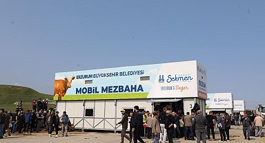 Vatandaş mobil mezbahanelere koştu