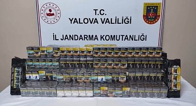 Yalova'da kaçak sigara operasyonunda 1 gözaltı
