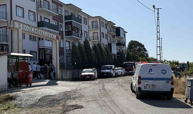 Yangın bölgesindeki bir site tedbir amaçlı tahliye edildi