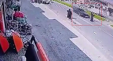 Yaya geçidinden geçerken canından oluyordu