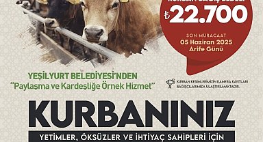 Yeşilyurt Belediyesi ' Kurban Bağışı' kampanyasında yarın son gün