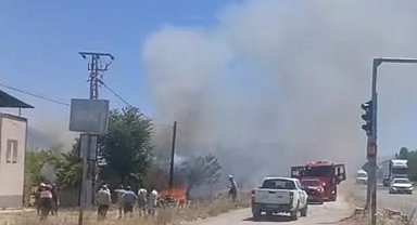 Yeşilyurt'ta korkutan bahçe yangını