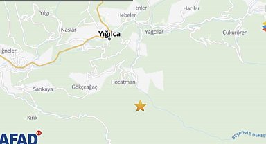 Yığılca'da 3.3 büyüklüğünde deprem meydana geldi