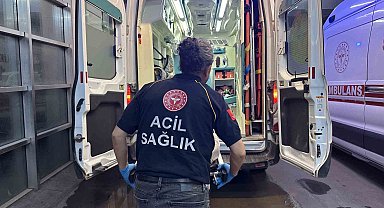 Yılanın ısırdığı kişi hastaneye kaldırıldı