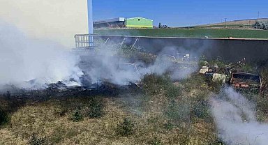 Yozgat'ta fabrika arazisindeki yangın söndürüldü