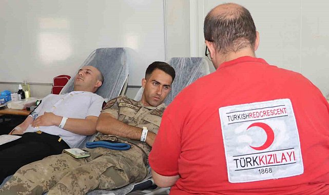 Yozgat'ta Jandarma personeli kan bağışında bulundu