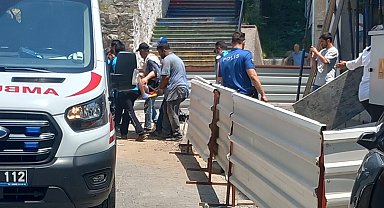 Yüksekten düşen işçi yaraladı