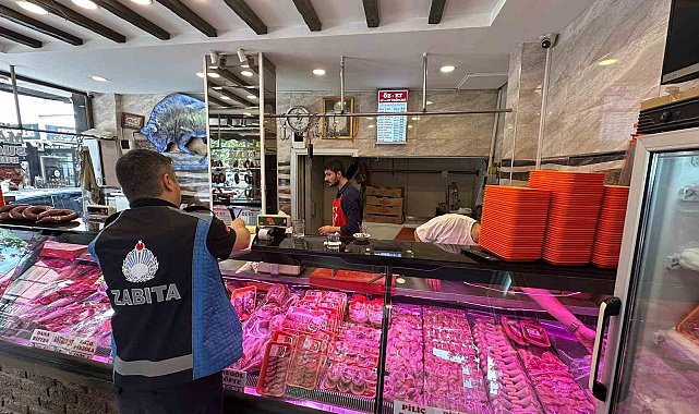 Zabıtadan kasap ve sakatatçılara denetim