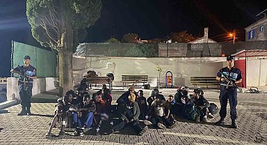 Zeytinlikteki 32 düzensiz göçmen yakalandı