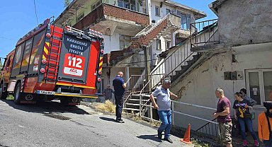 Zonguldak'ın Ereğli ilçesinde çıkan yangın korkuttu