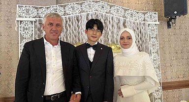 11 bin kilometrelik aşk Of'ta nikahla taçlandı