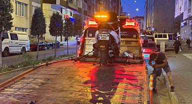 'Dur' ihtarına uymadı, motosikleti bırakıp kaçtı
