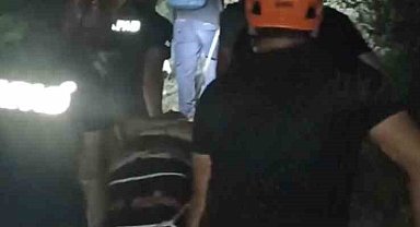 5 metre yükseklikten mağaraya düşen genç kurtarıldı