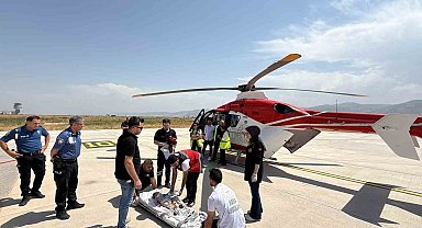 9 aylık bebek ambulans helikopterle Elazığ'a sevk edildi
