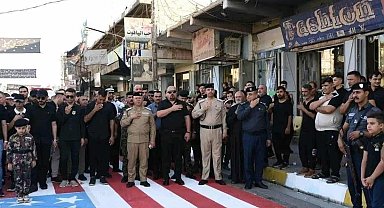 ABD bayrağına basan Iraklı subaylara disiplin cezası