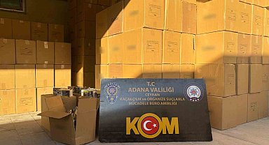 Adana'da 11 milyon 730 bin kaçak makaron ele geçirildi: 5 gözaltı