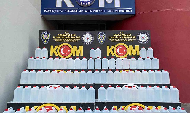 Adana'da kaçak etil alkol operasyonu: 3 gözaltı