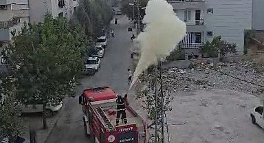 Adıyaman'da elektrik hattında yangın çıktı