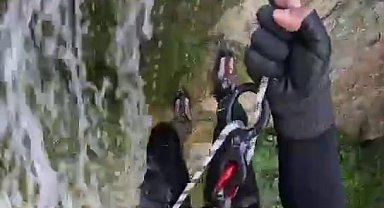 AFAD personelinden nefes kesen suda arama kurtarma eğitimi