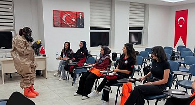 AFAD Şırnak İl Müdürlüğü'nden stajyerlere KBRN eğitimi