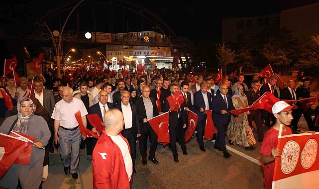 Ağrı'da "15 Temmuz Demokrasi ve Milli Birlik Günü" anma programı