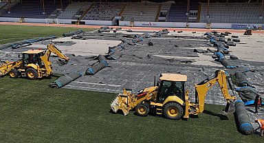 Alaettin Kurt Stadyumu'nda doğal çim dönemi başlıyor