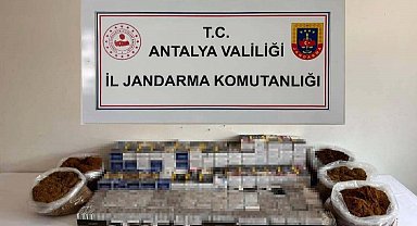 Alanya'da kaçak tütün operasyonunda 40 bin makaron ele geçirildi