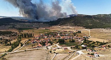 Alevlerin Sarıcaova'ya girmesine 300 metre kaldığı bildirildi