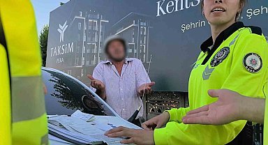 Alkollü sürücü polise yakalandı: "Sanki cinayet mi işledik 5 tane kağıt imzalattın"
