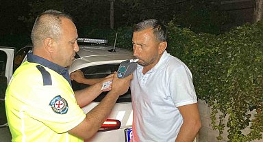 Alkollü sürücüye 11 bin lira ceza kesilerek, ehliyetine el konuldu