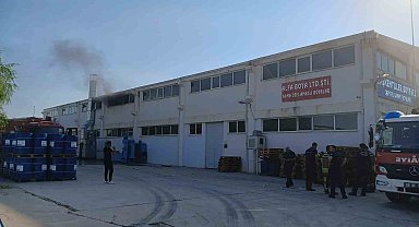 Ankara'da boya fabrikasındaki yangın kontrol altına alındı