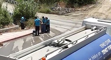 Antakya'da yangından etkilenen bölgelerde hummalı temizlik çalışması