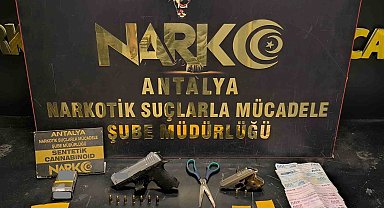 Antalya'da narkotik operasyonlarında 1 haftada çok sayıda uyuşturucu madde ele geçirildi