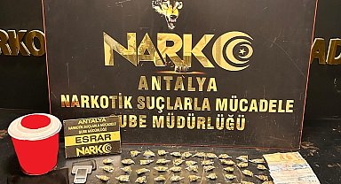 Antalya'da uyuşturucu operasyonlarında 1 haftada 27 şüpheli tutuklandı