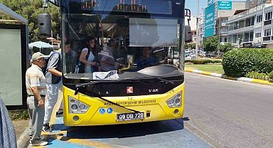 Aydın Büyükşehir Belediyesi toplu ulaşım araçlarına siyah kurdele astı