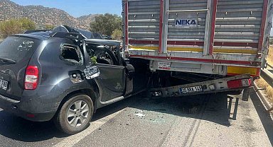 Aydın-İzmir otoyolunda kaza: 1 yaralı
