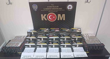Aydın'da 13 bin 680 adet doldurulmuş makaron ele geçirildi
