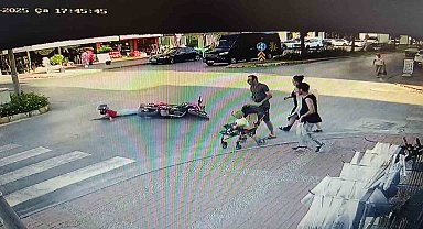 Aynı kavşakta 1 saat arayla 2 motosiklet kazası: 1 yaralı